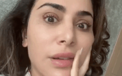 Still from the now-deleted TikTok video in which Huda Kattan claimed Israel was “behind every world war”, 9/11 and the 7 October Hamas attacks. Still from the now-deleted TikTok video in which Huda Kattan claimed Israel was “behind every world war”, 9/11 and the 7 October Hamas attacks.