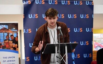 Louis Danker, speaking at UJS Conference. Pic: Courtesy