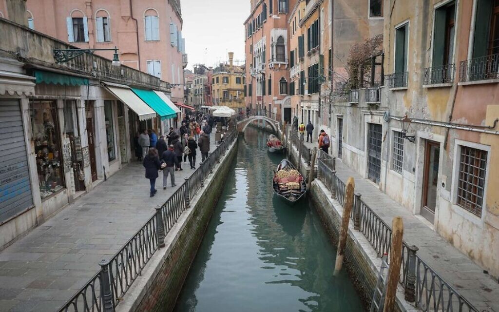 Venice. Screenshot: Israel Hayom Twitter/X