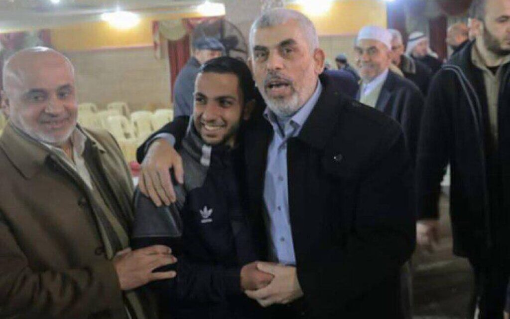 Yahya Sinwar and Anas Al Sharif. Photo: X