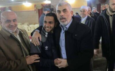 Yahya Sinwar and Anas Al Sharif. Photo: X