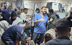 Doctors in Gaza are unable to cope with the high number of patients. Photo: X