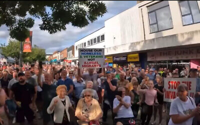 Anti-Refugee Protest in the UK