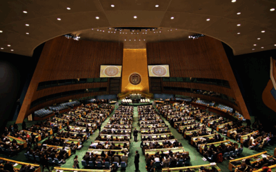 The UN's General Assembly Hall (Credit: Wikimedia Commons/Basil D Soufi)