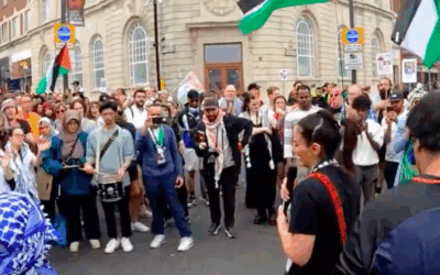 Rahmeh Aladwan addresses Leeds pro-Palestine demo