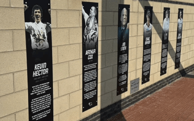 The new Walk of Fame unveiled at Derby County’s Pride Park on Saturday. Photo: Phil Lowe/X