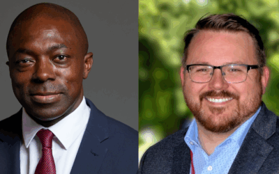 Bayo Alaba MP and Councillor Daniel Cowan