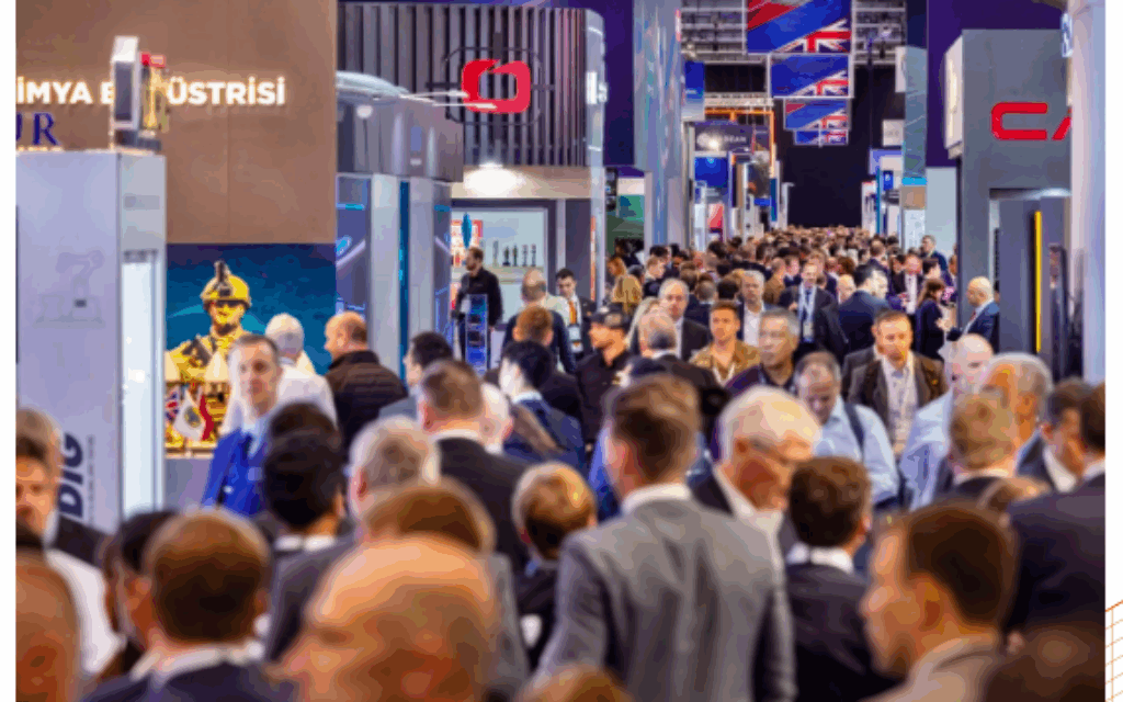 Earlier DSEI arms conference in London
(pic DSEI website)