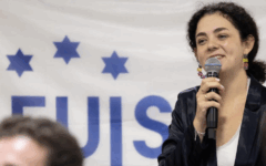 Hanna Veiler addresses Jewish student leaders after being elected EUJS president. Credit:@ffriedrich via Hanna Veiler/Instagram Hanna Veiler addresses Jewish student leaders after being elected EUJS president. Credit:@ffriedrich via Hanna Veiler/Instagram