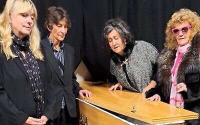 Victoria Jeffrey, Leda Hodgson, Donna Combe and Eliza McClelland in Four Women and a Funeral