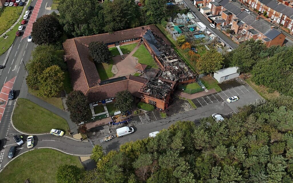 The scene at the MP for Washington and Gateshead South Sharon Hodgson's office in Washington, Sunderland which has been damaged by a blaze. Picture date: Thursday September 11, 2025. PA Photo. Photo credit should read: Owen Humphreys/PA Wire
