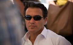 Yossi Cohen, former director of Mossad, Israel's state intelligence agency, attends the funeral of an Israeli killed in a shooting attack in the West Bank.