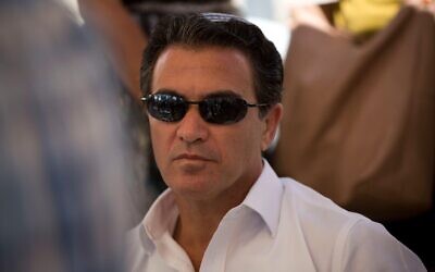 Yossi Cohen, former director of Mossad, Israel's state intelligence agency, attends the funeral of an Israeli killed in a shooting attack in the West Bank.