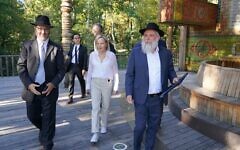 Julie Fisher, the newly appointed U.S. Ambassador to Ukraine, visited the Babi Yar memorial together with Rabbi Yonatan Markovitch and Rabbi Rafael Rotman, Wednesday 10th September 2025