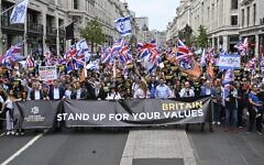Thousands march against antisemitism, 7th September 2025. Campaign Against Antisemitism.