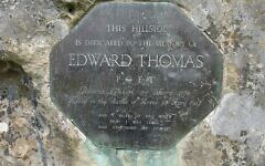 Edward Thomas' memorial stone near Steep, Hampshire