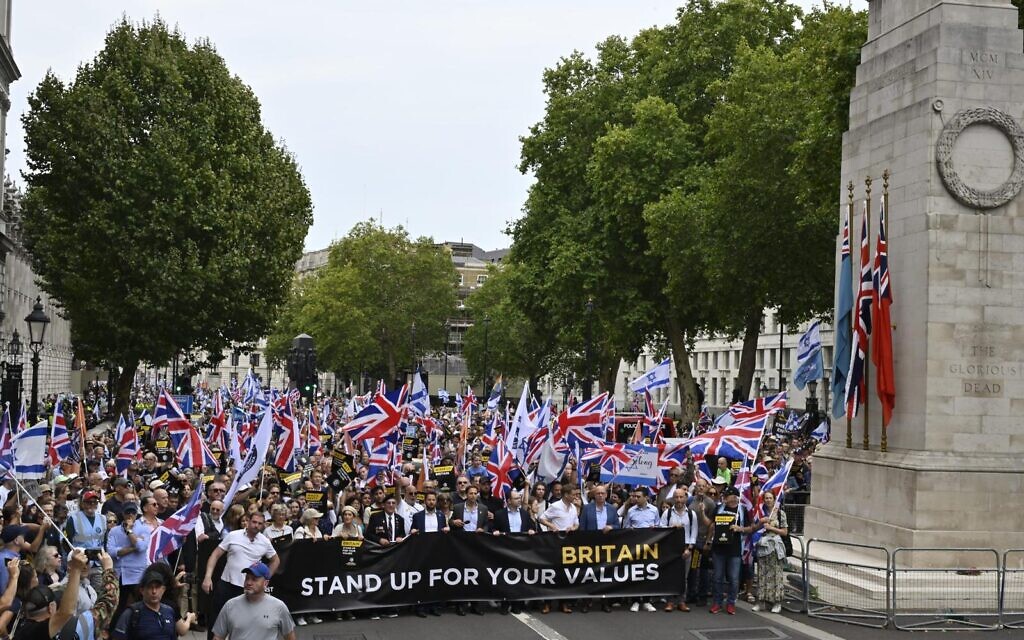 Campaign Against Antisemitism’s third annual demonstration in Parliament Square