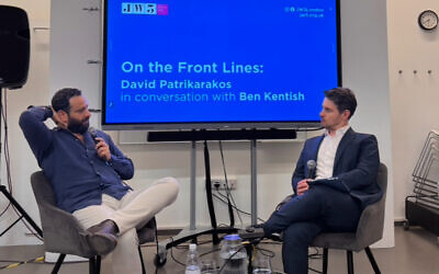 David Patrikarakos speaking with Ben Kentish at JW3 on how social media has overtaken the battlefield.