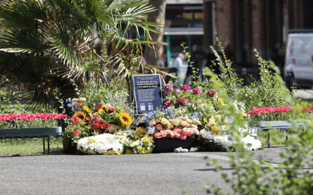 The 7 October memorial in Brighton (Credit: Sussex News/ R James)