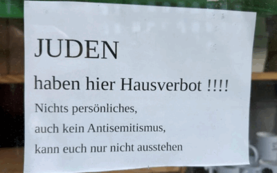 The sign was widely shared across social media in Germany and beyond