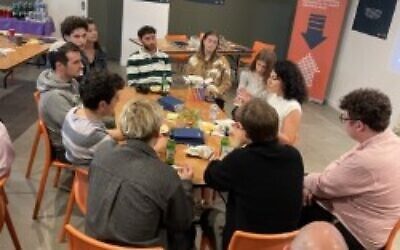 Emily Theodore, founder of MizzRaqi, leads a breakout discussion at the JLC summit.