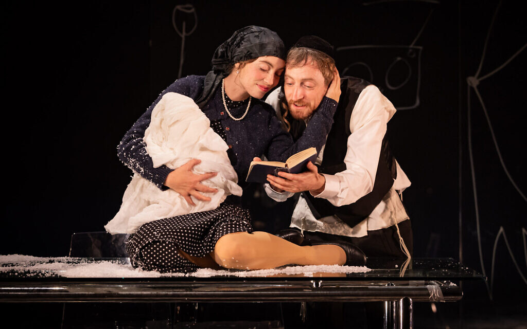 Katerina Tannenbaum as Esther and Eddie Toll as Schmuli in The Wanderers. Photo: Mark Senior