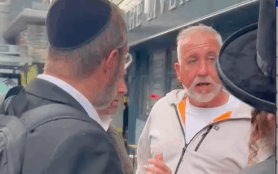 Confrontation outside the venue hosting JLM's Labour conference event in Liverpool