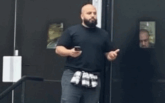 Islamist killer Jihad al-Shamie outside Heaton Park Synagogue