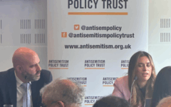 Danny Stone and Nicola Richards on panel at Policy Trust event