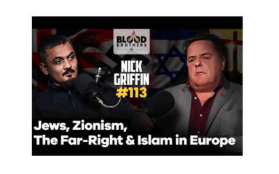 The episode of Blood Brothers, the 5 Pillars podcast, featuring Nick Griffin