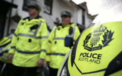 Police Scotland said two women and a man had been charged. Photo: Andrew Milligan/PA Wire