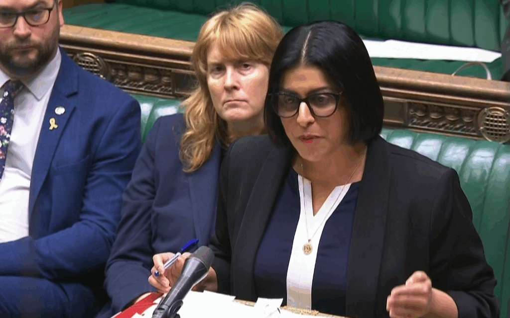 Shabana Mahmood making a statement to MPs in the House of Commons, London, the attack on a synagogue in Manchester on October 2. Picture date: Monday October 13, 2025.