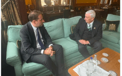 Speaker Linsday Hoyle meets with Jewish Rep Council's Marc Levy