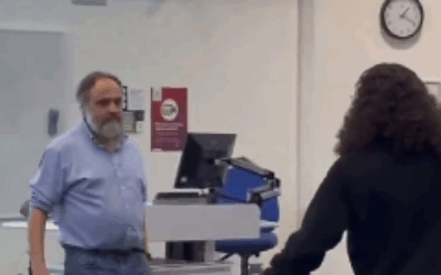 Professor Ben-Gad's lecture was disrupted by anti-Israel activists