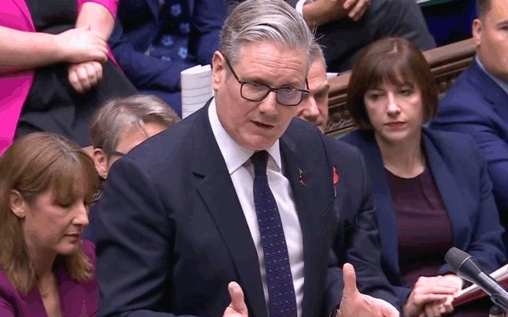 Keir Starmer at PMQs