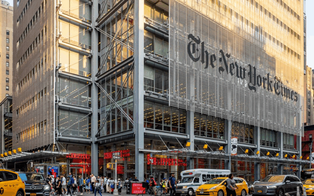 The New York Times offices (Creative Commons/Ajay Suresh)