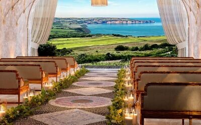 The view for guests at weddings held in Grand Villa Heights
