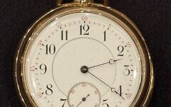 Undated handout photo of the gold pocket watch recovered from Titanic victims Isidor and Ida Straus, expected to sell for at least £800,000. Photo: Henry Aldridge and Son Ltd/PA Wire.