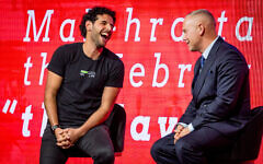 Nuseir Yassin and Rob Rinder in conversation at Magen David Adom’s annual dinner, where the influencer spoke about identity, hope and shared humanity. Photo: Adam Lawrence Nuseir Yassin and Rob Rinder in conversation at Magen David Adom’s annual dinner, where the influencer spoke about identity, hope and shared humanity. Photo: Adam Lawrence