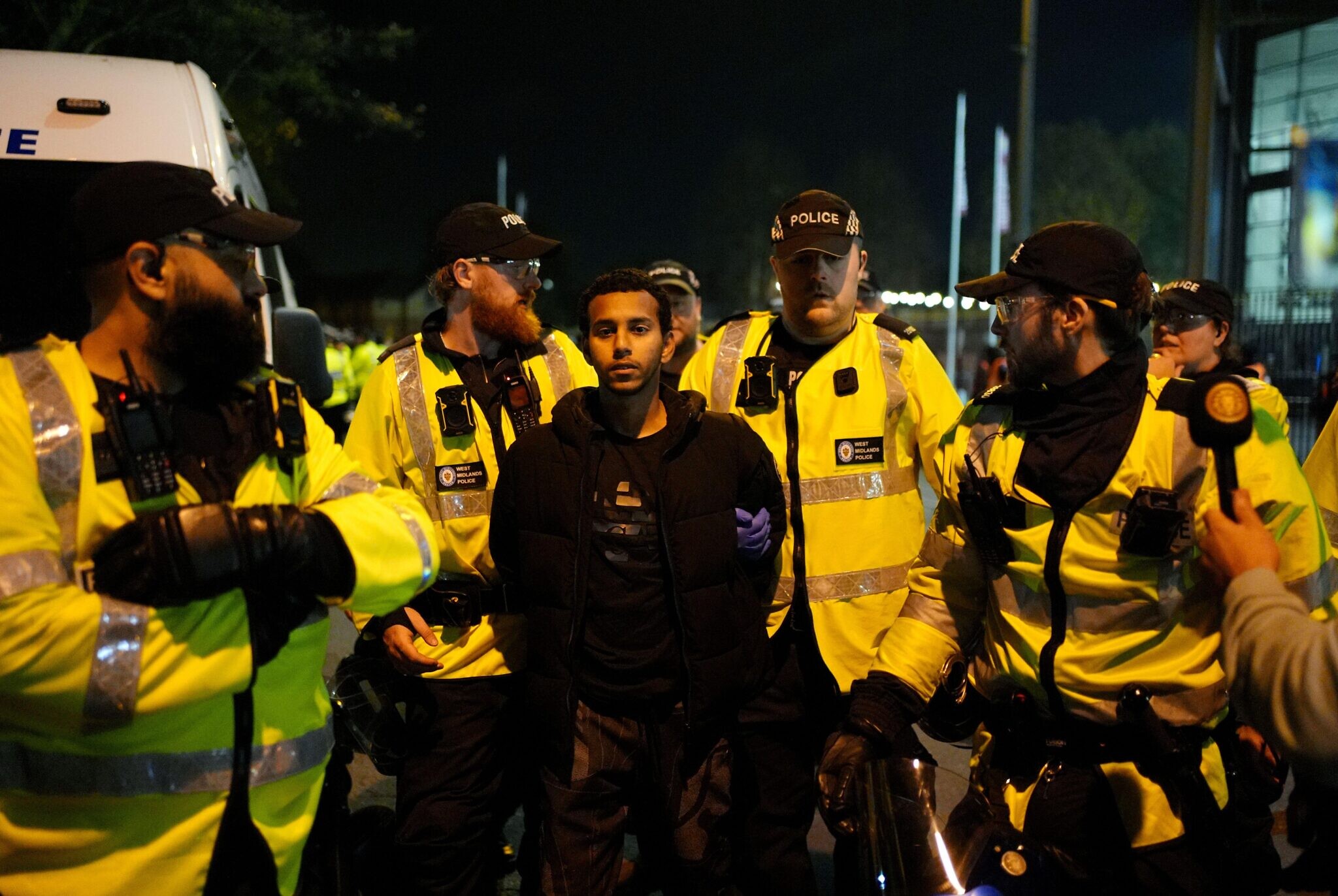 Arrests made amid protests outside Aston Villa-Maccabi Tel Aviv game