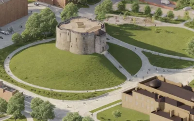 How the area around Clifford’s Tower in York will look after redevelopment. Credit: City of York Council.