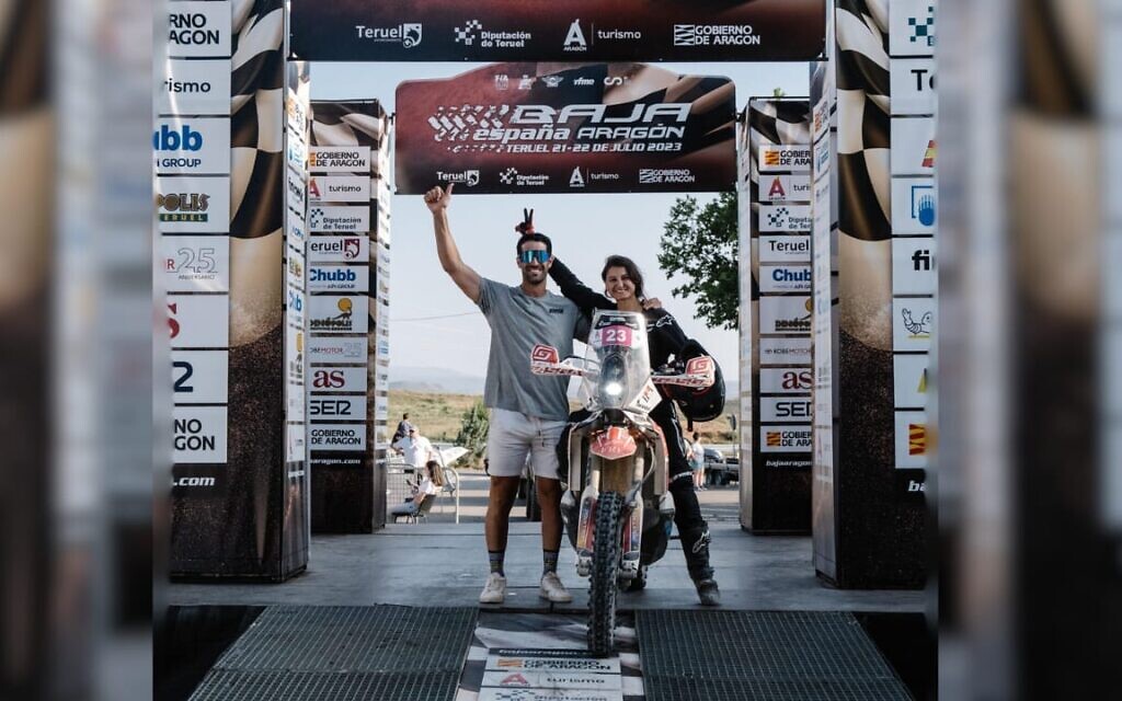 Israeli rally rider Alona Ben Natan, who is competing in this week’s Dubai International Baja after being denied a visa to race in Qatar. Photo: Courtesy / JPost