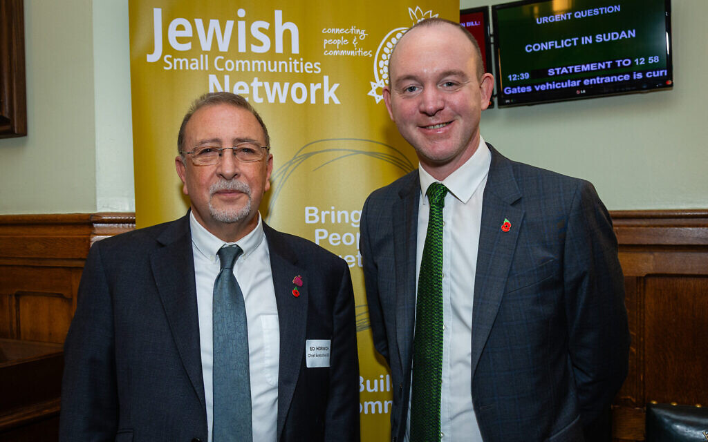 Ed Horwich with Andrew Snowden MP© Photo by Yakir Zur