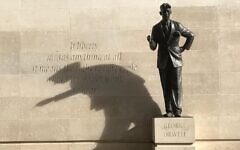 Statue of George Orwell outside Broadcasting House