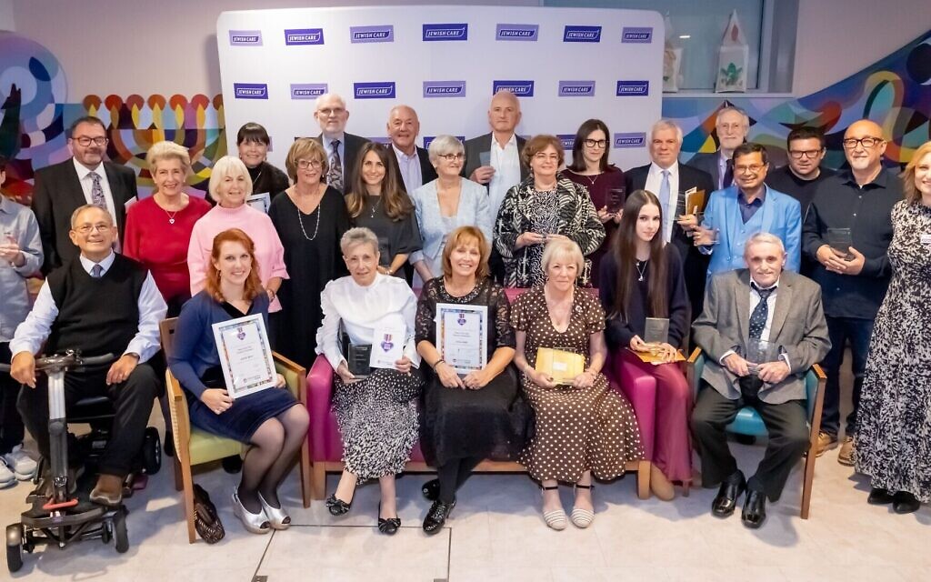 Jewish Care Volunteer Award winners. Pic: Justin Grainge