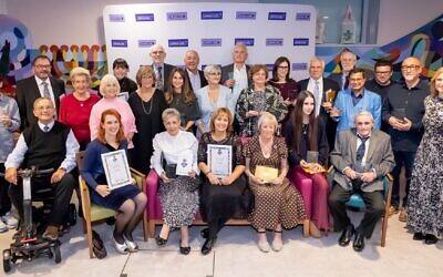 Jewish Care Volunteer Award winners. Pic: Justin Grainge
