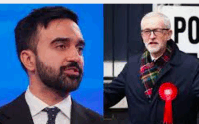 Zohran Mamdani and Jeremy Corbyn