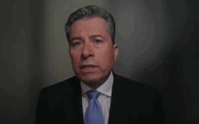 UN Humanitarian Chief Tom Fletcher, as he appeared in the BBC video
