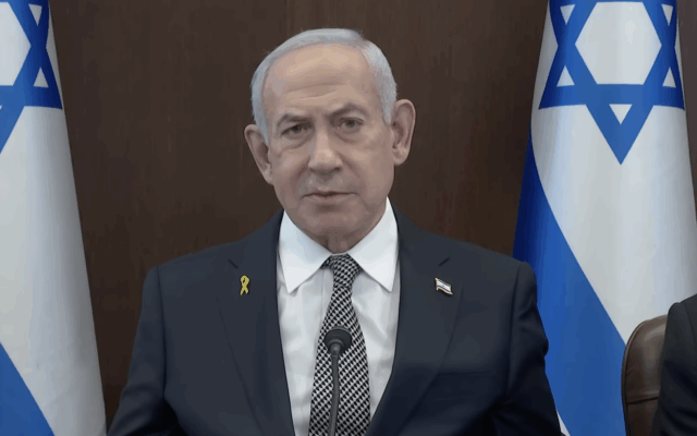 Prime Minister Benjamin Netanyahu (Screenshot/GPO)