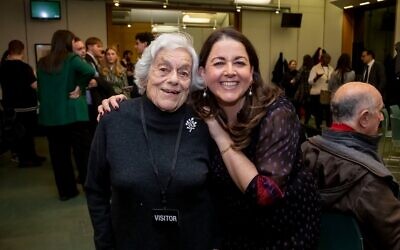 Vera Schaufeld MBE with Karen Pollock CBE, Chief Executive of the Holocaust Educational Trust